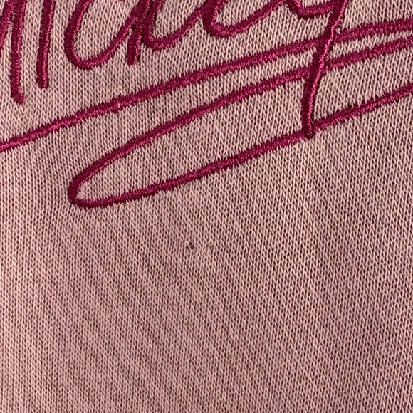 Mickey Mouse Disney Cartoons All Over Print Sweatshirt Pink SZ XL - Picture 2 of 10